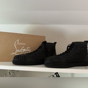Men’s Christian Louboutin spiked leather condition